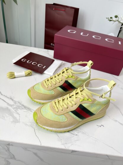 Gucci removable and adjustable ankle strap sneakers