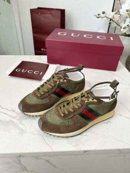 Gucci removable and adjustable ankle strap sneakers
