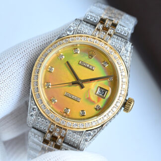 Rolex Logbook with full diamond trim, 41mm diameter
