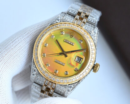 Rolex Logbook with full diamond trim, 41mm diameter