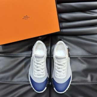 Hermès men's orange gray versatile casual sports shoes