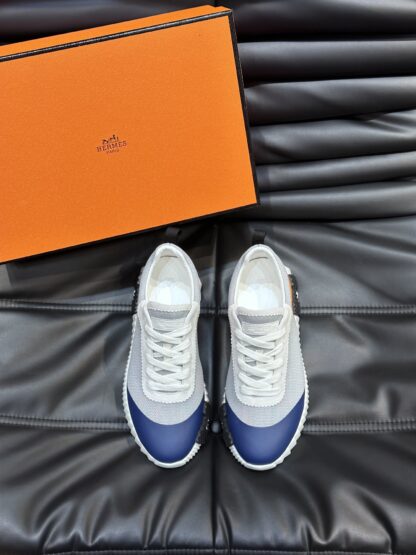 Hermès men's orange gray versatile casual sports shoes