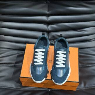 Hermès light blue all-match casual sneakers