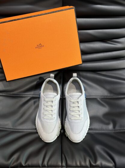 Hermes grey breathable all-match casual sneakers