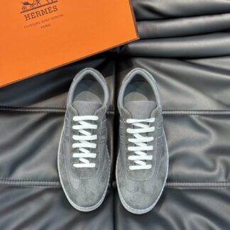 Hermès Men's Soft Lightweight Off-White Low-Top Casual Sneakers