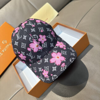 Louis Vuitton TM MONOGRAM CHERRY BLOSSOM PRINTED BASEBALL CAP