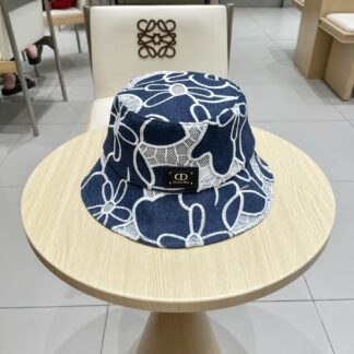 Dior versatile denim bucket hat