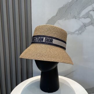 Dior versatile fashion straw hat