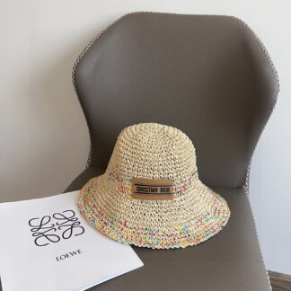 Dior colorful patchwork holiday style bucket hat
