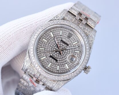 Rolex Logbook with full diamond trim, 41mm diameter - Image 2