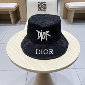 Dior embroidered lettering bucket hat