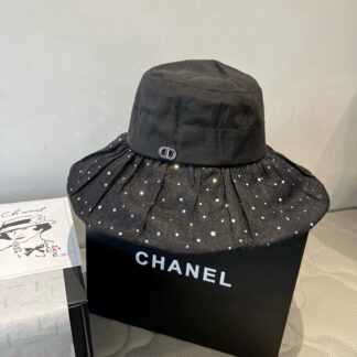 Dior ruffled sun hat