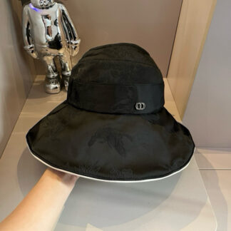 Dior bow hollow bucket hat