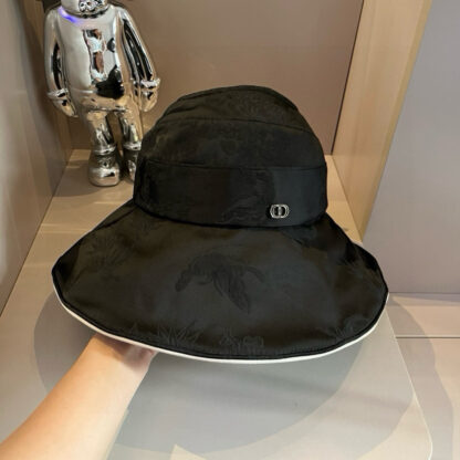 Dior bow hollow bucket hat