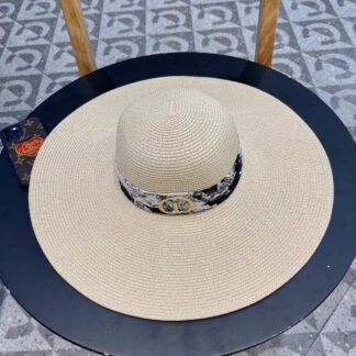 Dior simple straw hat