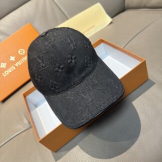 Louis Vuitton large logo embossed baseball cap