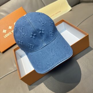 Louis Vuitton large logo embossed baseball cap
