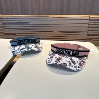 Dior classic casual versatile open top hat