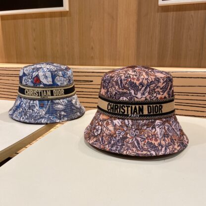 Dior classic casual versatile floral bucket hat - Image 2