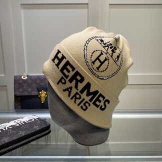 Hermès Autumn and Winter Fashion Cashmere Knitted Beanie