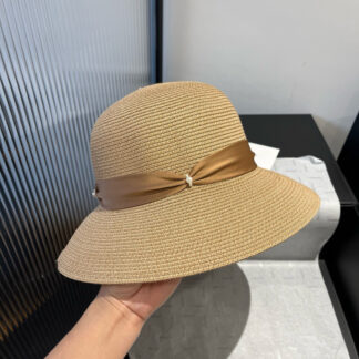 Dior exquisite simple straw bucket hat