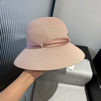 Dior exquisite simple straw bucket hat