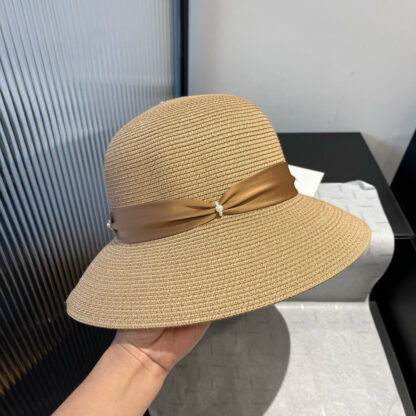 Dior exquisite simple straw bucket hat - Image 2