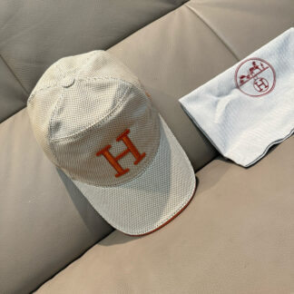 Hermès canvas breathable baseball cap