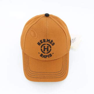Hermes canvas baseball cap