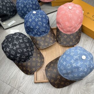 Louis Vuitton Denim and Leather Baseball Cap