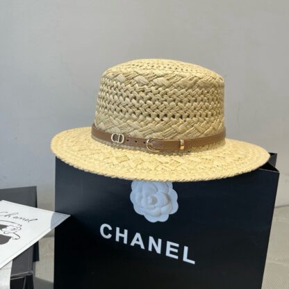 Dior raffia flat cap - Image 2