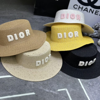 Dior sequined flat hat