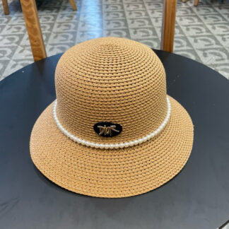 Dior hollow dome straw hat