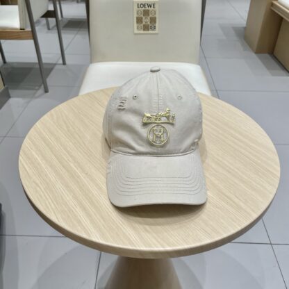 Hermès Unisex Canvas Baseball Cap