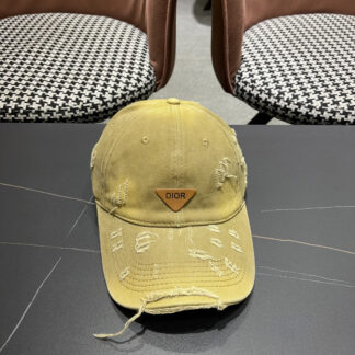 Dior ripped triangle logo baseball cap