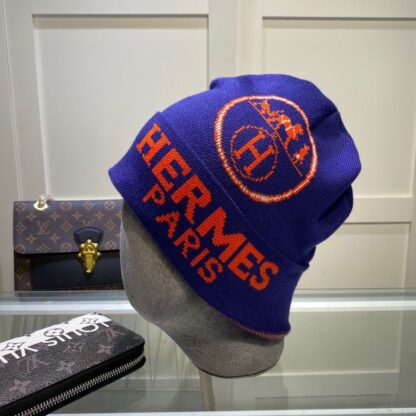 Hermès autumn and winter high-end cashmere knitted beanie