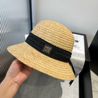 Dior stylish simple casual straw hat