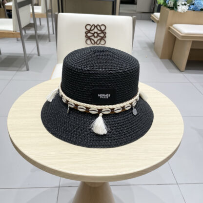 Hermes hollow bucket straw hat