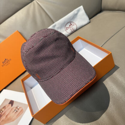 Hermès canvas baseball cap