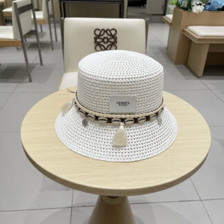 Hermes hollow bucket straw hat