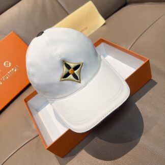 Louis Vuitton quatrefoil embroidered baseball cap