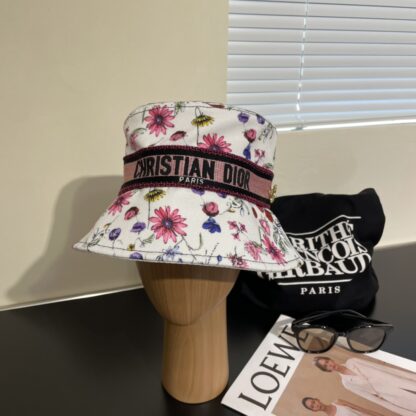 Dior Fashion Floral Bucket Hat