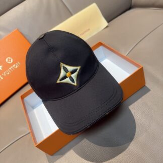 Louis Vuitton quatrefoil embroidered baseball cap