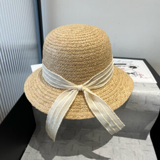 Dior stylish simple casual straw hat