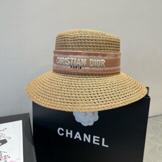 Dior Fashion Hollow Straw Hat