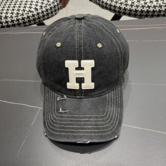 Hermes Fashion Denim Baseball Cap