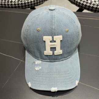 Hermes Fashion Denim Baseball Cap