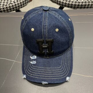 Hermes Fashion Denim Baseball Cap
