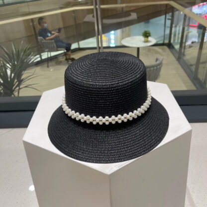 Dior Fashion Pearl Flat Bucket Hat