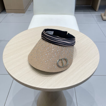 Dior rhinestone visor hat - Image 2